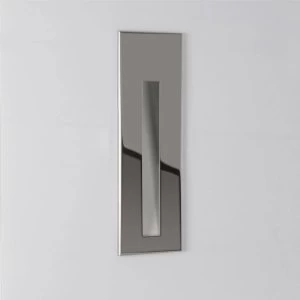 Image of LED 1 Light Bathroom Recessed Marker Wall Light Polished Stainless Steel IP65