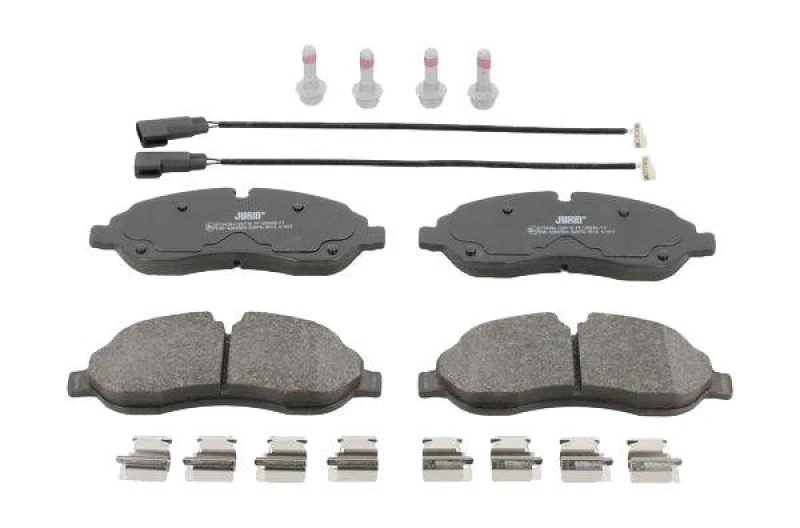 Image of JURID 573438J Brake pad set incl. wear warning contact Brake Pad Set,disc brake (402)