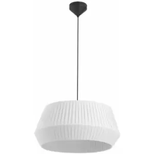 Image of Nordlux Dicte 53cm Cylindrical Pendant Ceiling Light White, E27