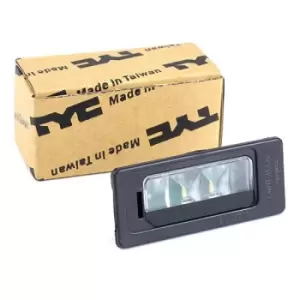 Image of TYC Number Plate Light VW,SKODA,SEAT 15-0389-00-9 3AF943021,3AF943021A,3AF943021B Licence Plate Light 3AF943021,3AF943021A,3AF943021B,3AF943021