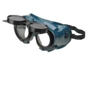 image of BBrand Flip Front Welding Safety Goggles Green