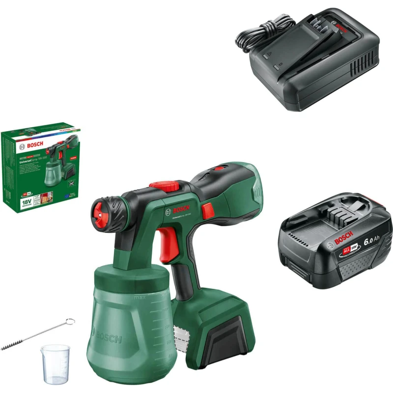 Image of Bosch UNIVERSALSPRAY 18V-300 P4A 18v Cordless Paint Spray System UNIVERSALSPRAY 18V-300 Batteries: 1 x 6ah Li-ion
