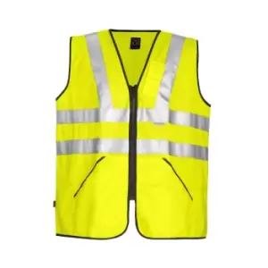 image of Projob Mens Hi-Vis Vest (One Size) (Yellow)