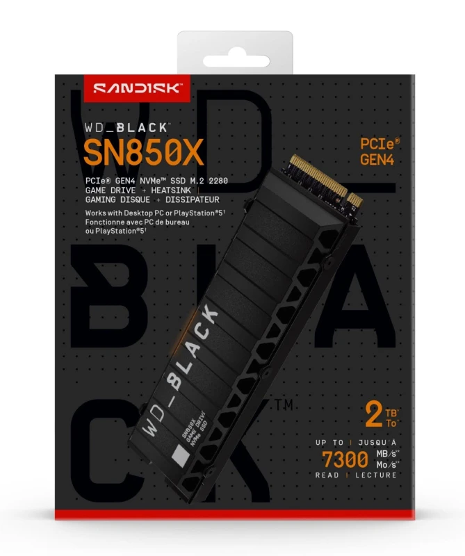 Image of Western Digital 2TB BLACK NVME SSD WI HEATSI