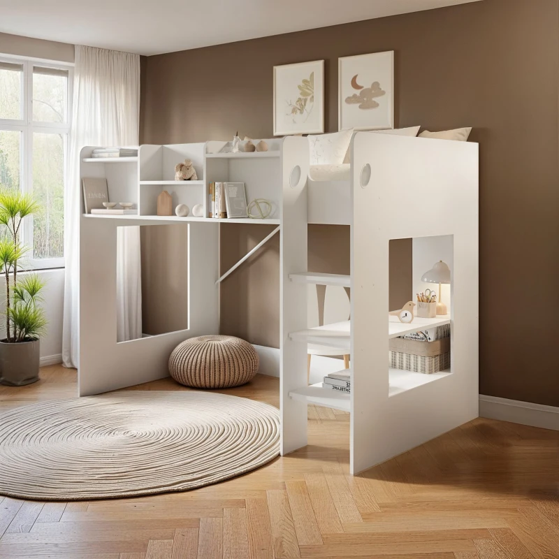 Image of Flair Wizard Mid High Sleeper Bed White