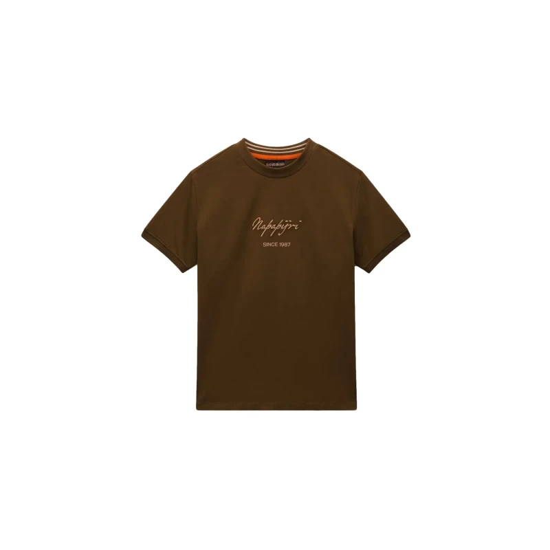 Image of Womens T-Shirt Napapijri Baryte Vert Female S