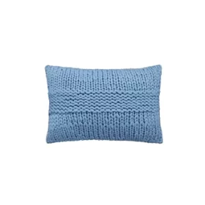 image of Katie Piper Be Still Chunky Cushion 60cm x 40cm, Blue