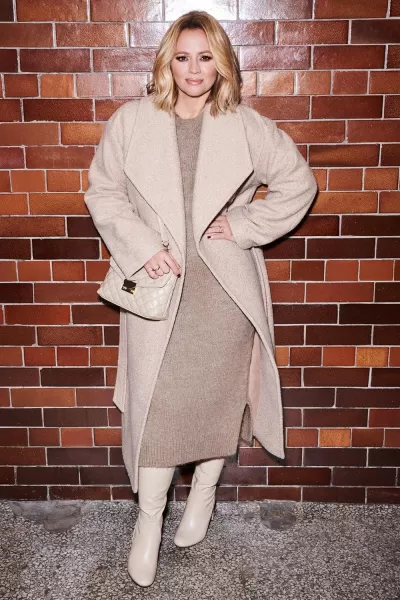 Image of Long Boucle Wrap Coat