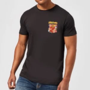 Image of The Flintstones Pocket Pattern Mens T-Shirt - Black