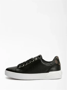 Image of GUESS Sneakers Women White Pelle - Leather