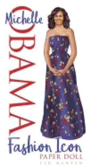 Image of michelle obama fashion icon paper doll