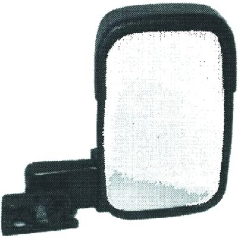 Image of DIEDERICHS 1452027 Wing mirror Left, black, for manual mirror adjustment, Grained Outside Mirror (50)