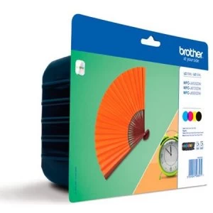 Image of Brother LC129XL Black and LC125XL Tri Colour Ink Cartridge
