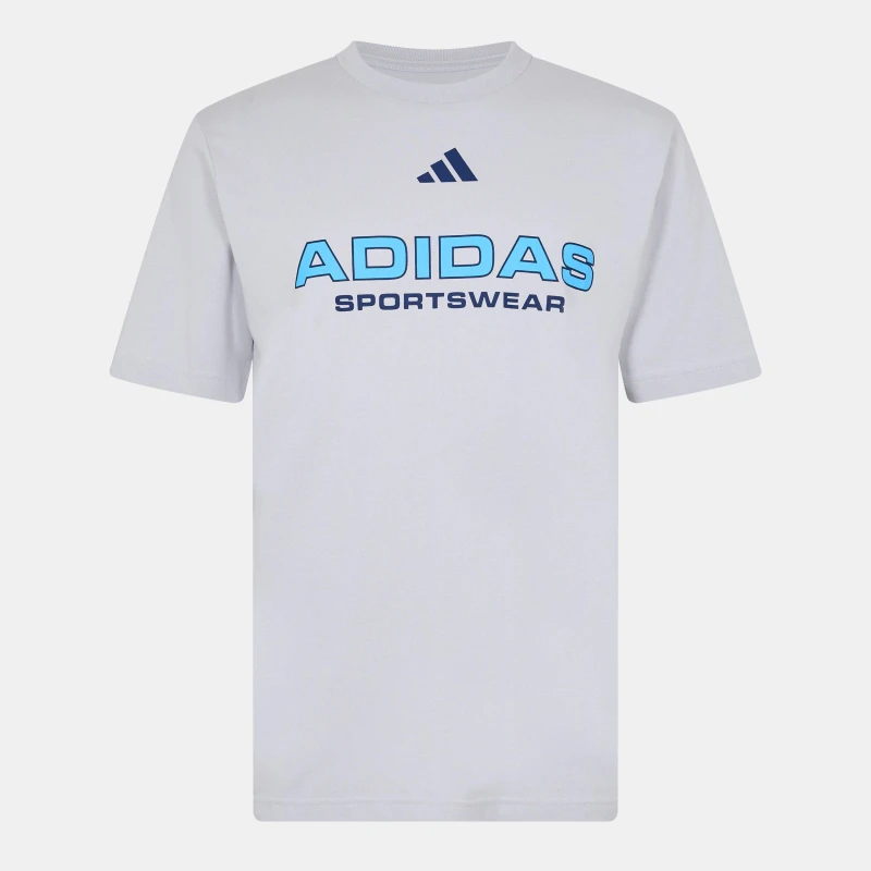Image of adidas Graphic Logo T-Shirt Mens Med Grey SPW male XL
