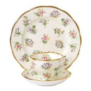 image of Royal Albert 100 years 1920 spring meadow 3 piece set