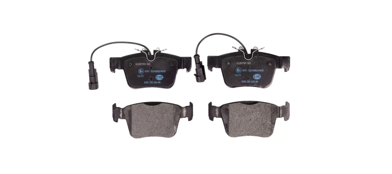 Image of HELLA Brake pad set HELLA 8DB 355 025-881