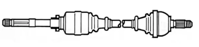 Image of ERA Benelux DA008812 Drive shaft Front Axle Right Drive Shaft (13)
