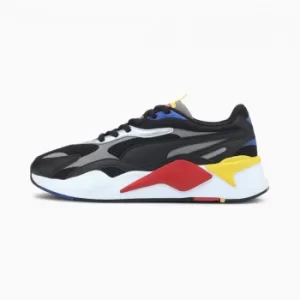 Image of Womens PUMA Rs-X Millennium Trainers, Black/Hi Risk Red/Lapis Blue Size 8 Shoes
