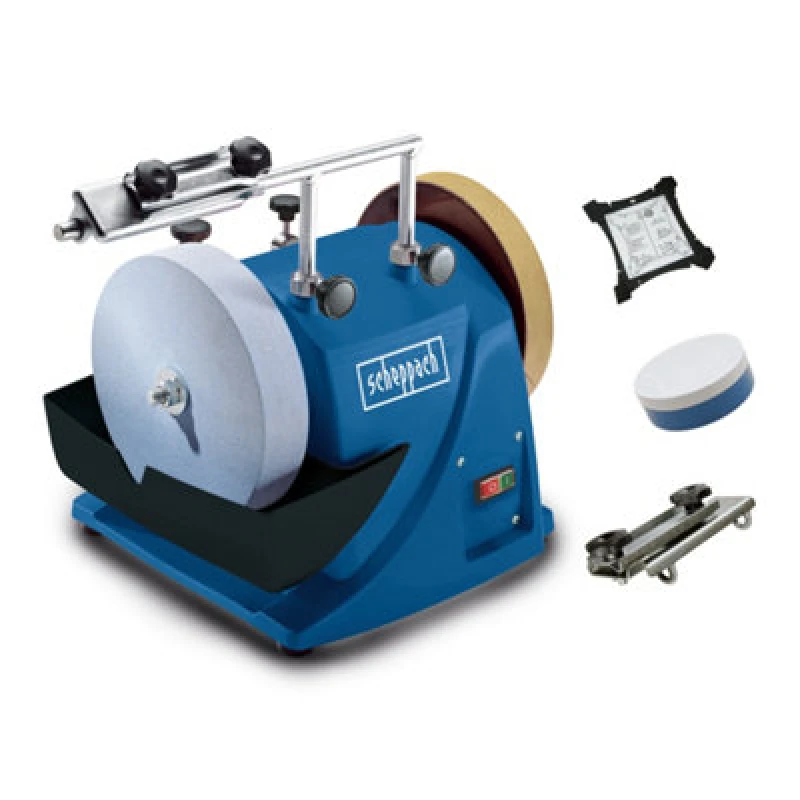 Image of Scheppach Scheppach - Tiger 2000s 230v 200mm Brushless Electric Wet Stone Sharpening System : TIGER2000S TIGER2000S