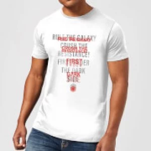 Image of Star Wars Dark Side Echo White T-Shirt - White - 3XL