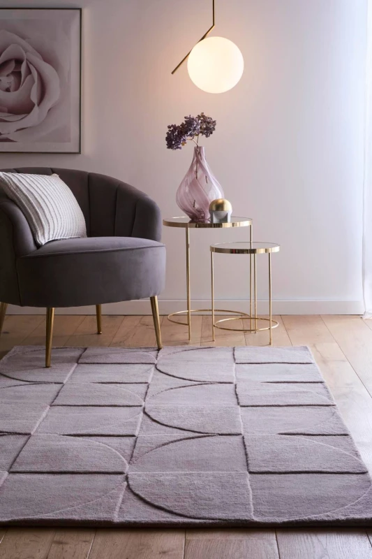 Image of Origin Penny Grey Mauve Size: 120cm x 170cm Mauve Unisex 120cm x 170 cm