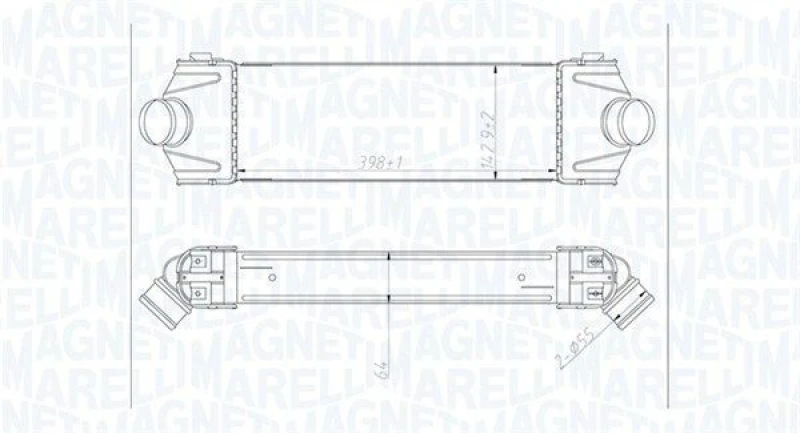 Image of MAGNETI MARELLI Intercooler MAGNETI MARELLI 351319204320