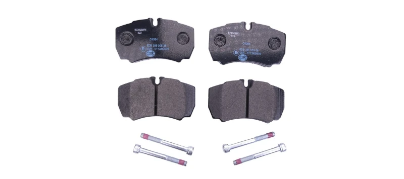 Image of HELLA Brake pad set HELLA 8DB 355 005-381