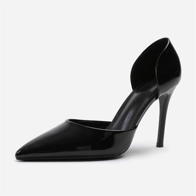 Image of Where's That From 'Aspen' Pointed Toe Stiletto High Heels Black