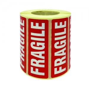 Image of Fragile Parcel Labels 1000 Per Roll MA07624