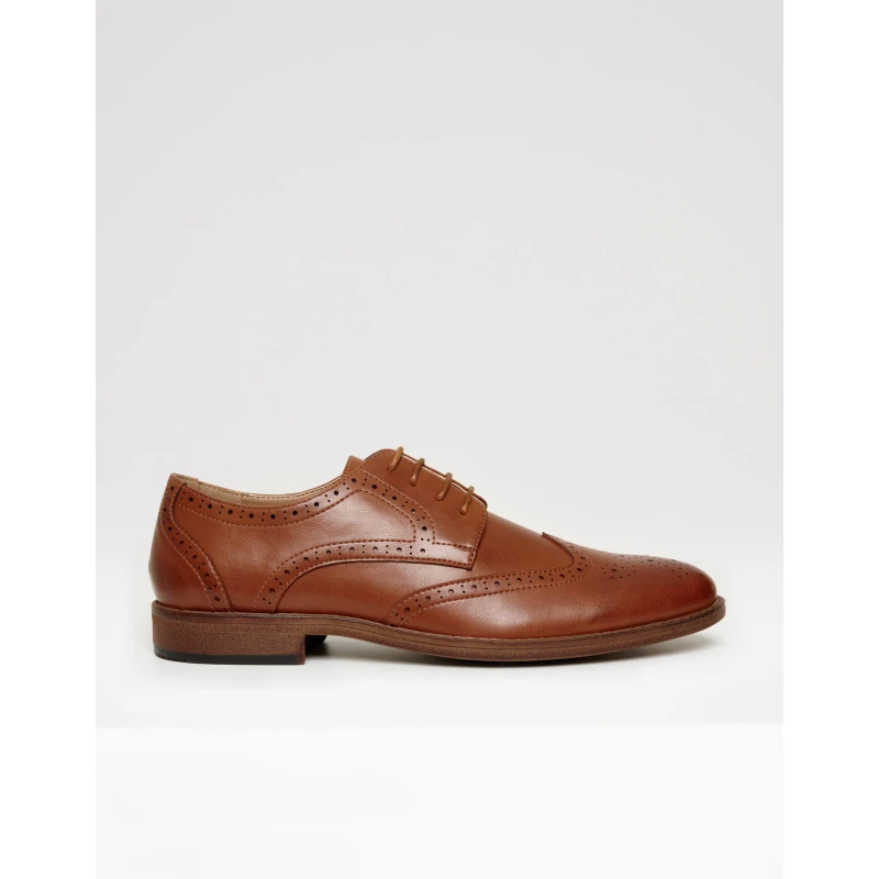 Image of Threadbare Mens Apollonia Derby Shoes Tan male 7 (41)