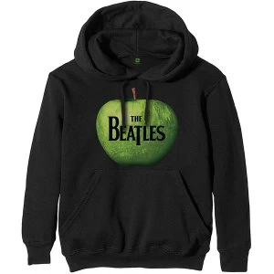 image of The Beatles - Apple Logo Unisex Small Pullover Hoodie - Black