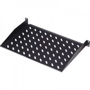 Image of Digitus DN-19 TRAY-1-400-SW 19" Server rack cabinet shelf 1 U Fixed Suitable for (cabinet depths): > 600 mm Black (RAL 9005)