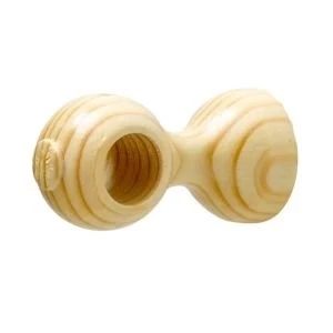 Image of Colours Modern Wood Pole bracket Dia23mm