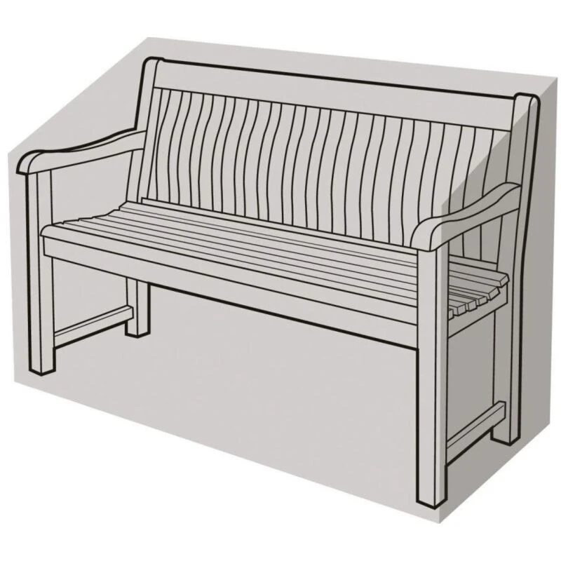 Image of Garland 2 Seater Bench Cover Black W1488