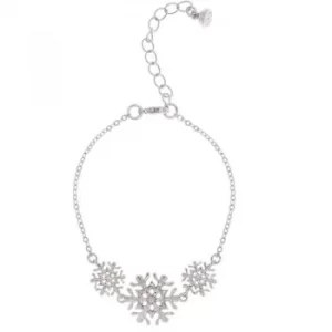 Image of Ted Baker Ladies Silver Plated Snowflake Bracelet