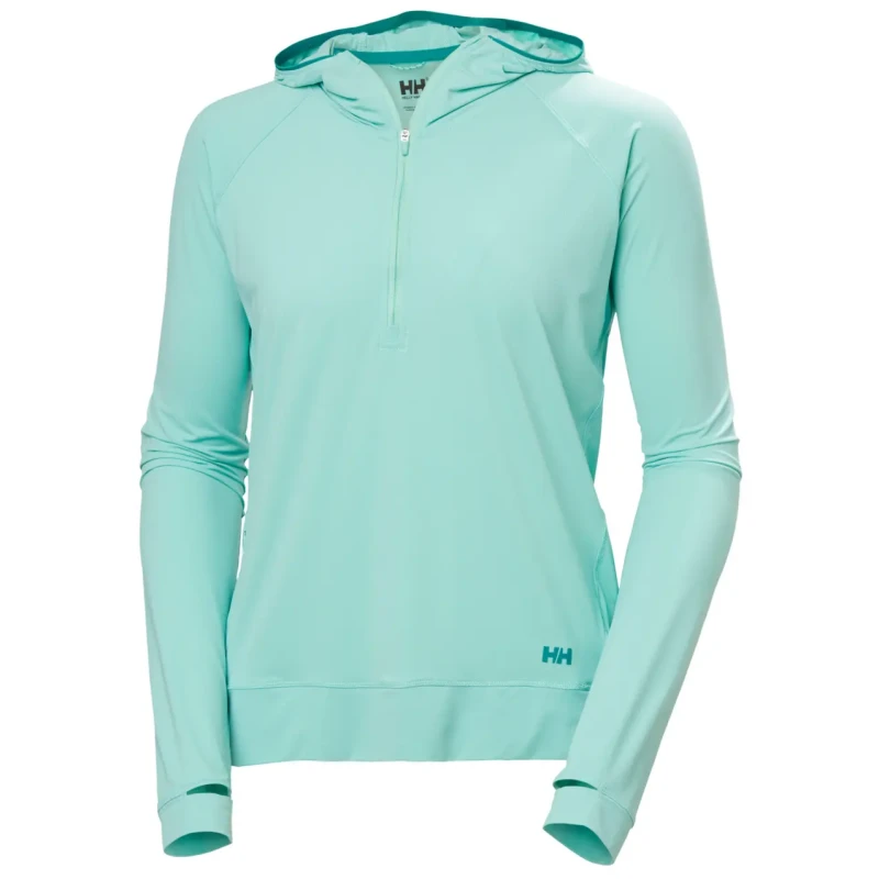 Image of Womens half-zip hoodie Helly Hansen Shine Solen Bleu Female L