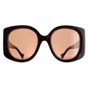 Image of Round Dark Havana Brown GG1257S