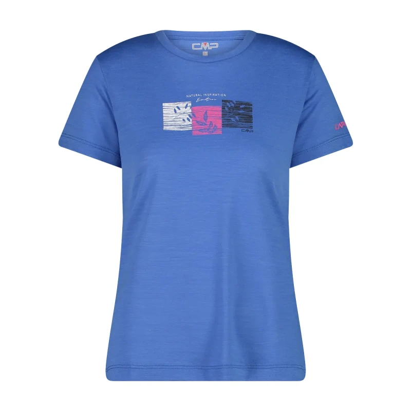 Image of CMP Womens merino wool crew neck T-Shirt CMP Bleu Female 2XS