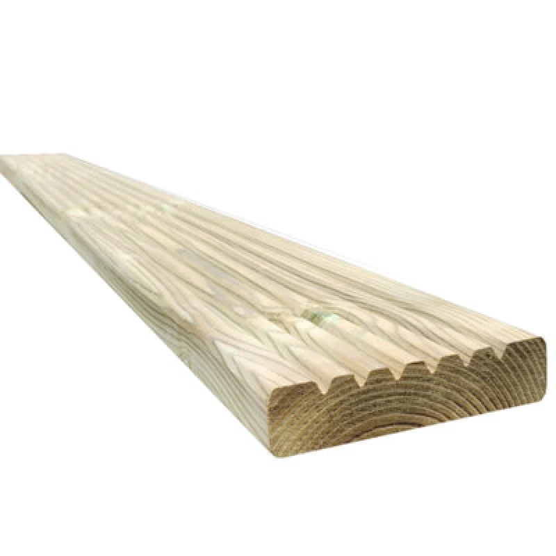 Image of Snowdon Timber Treated Decking Board (T) 28mm (W) 120mm (L) 2.4M - Pack Of 5