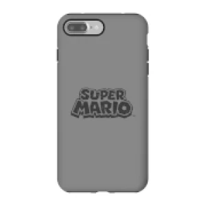 image of Nintendo Super Mario Distressed Logo Phone Case - iPhone 7 Plus - Tough Case - Gloss