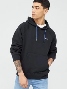 Image of Penfield Norwalk Chest Logo Overhead Hoodie - Black