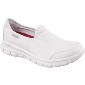 Image of Skechers Womens/Ladies Sure Track Slip Resistant Slip on Work Safety Shoes UK Size 3 (EU 36)