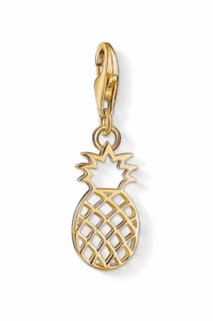 image of Ladies Thomas Sabo PVD Gold plated Charm Club Pineapple Charm 1439-413-39