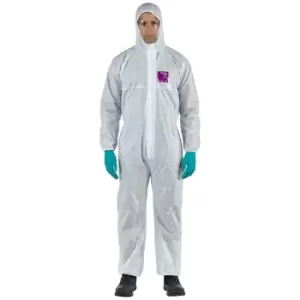Image of 1500 Stitched - Model 138 SIZE 5XL Protective Suits - White - Ansell