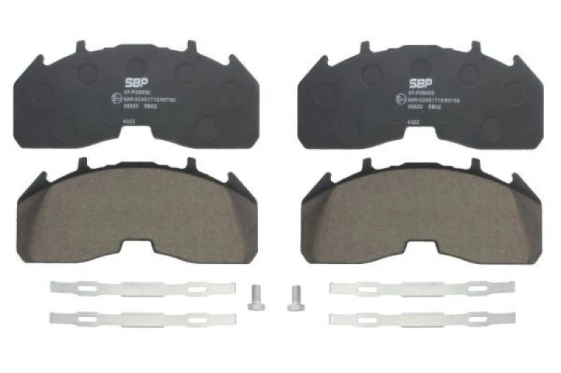 Image of SBP Brake pad set SBP 07-P29332