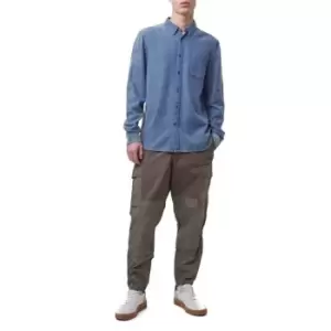 Image of French Connection Indigo Dobby Shirt - Blue