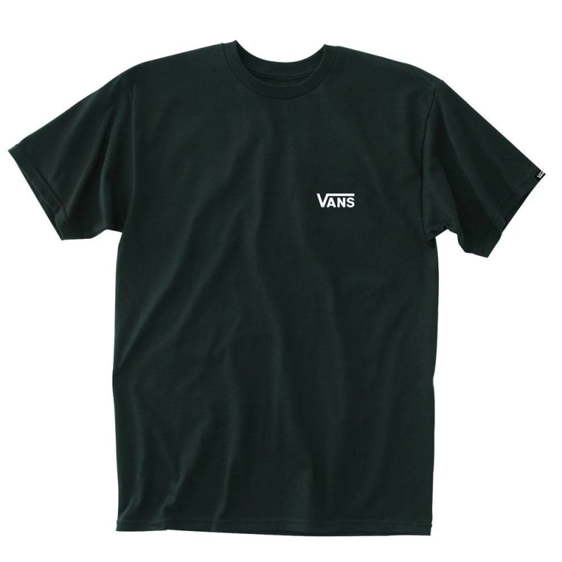Image of Vans Black Left Chest Logo T-Shirt Black Male XL 164852UK