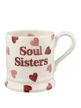 image of Emma Bridgewater Pink Hearts Soul Sisters 1/2 Pint Mug