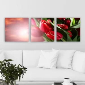 Image of P831075 Multicolor Decorative Canvas Painting (3 Pieces)