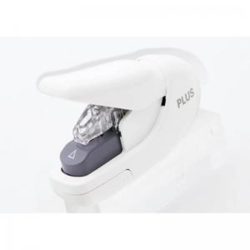 Image of Plus by Pentel Plus By Pentel Staple-Free Stapler Handy Power Assist Mechanism 5 Sheet Capacity White 31145 31145